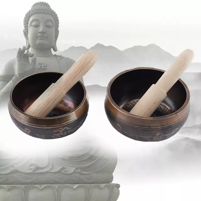 Nepal handmade Buddha sound bowl sound therapy yoga meditation singing bowlB-EL