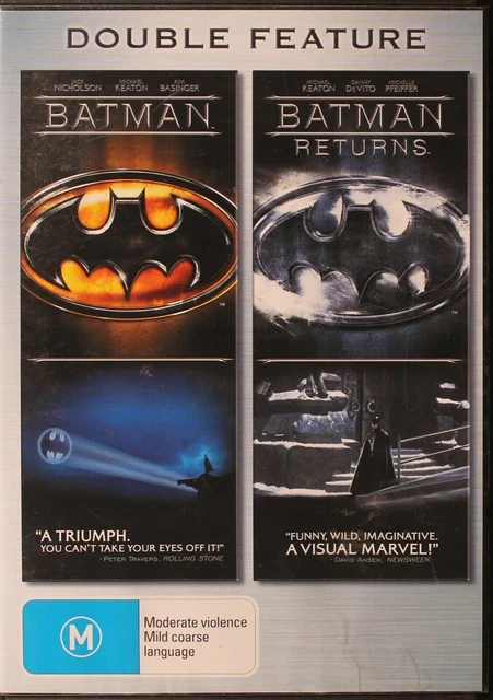 BATMAN / BATMAN Returns DVD - Double Feature -vgc region 4 t141 $12.77 ...