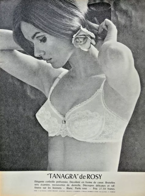 Publicité De Presse 1964 Tanagra Le Soutien-Gorge De Rosy