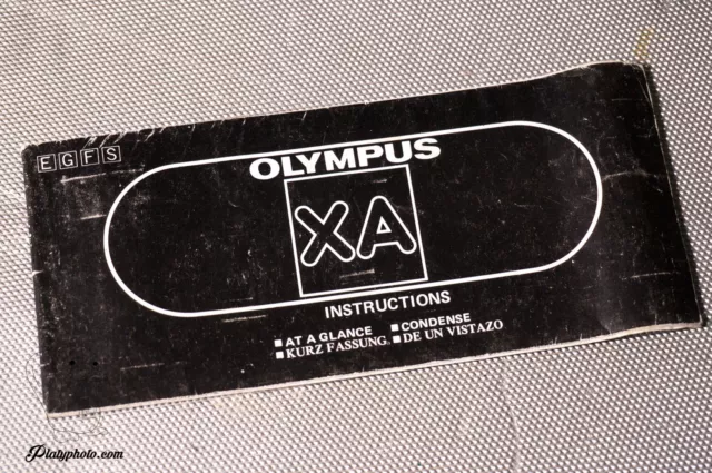 -Multi- Olympus Xa Mode D'emploi Notice Manual