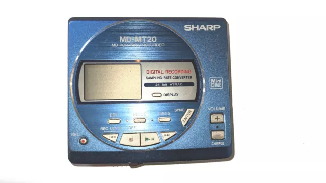 SHARP MD-MT 20 mini disc lecteur enregistreur avec 8 disque neuf