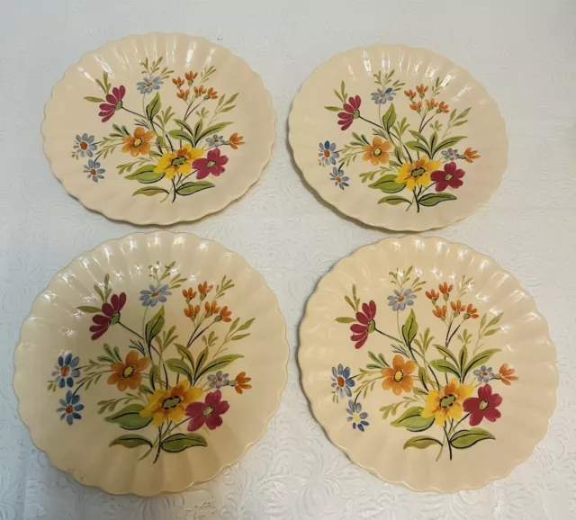 1930’s Trojan By Sebring Toledo Delight Dinner Plate Antique 6.5” set of 4