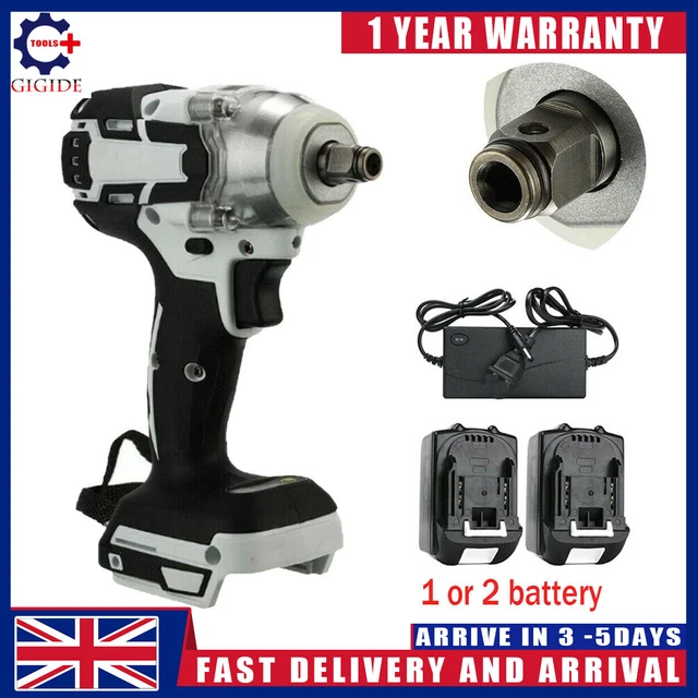 18V 520NM Torque Impact Wrench Cordless Brushless Nut Gun Replacement For Makita