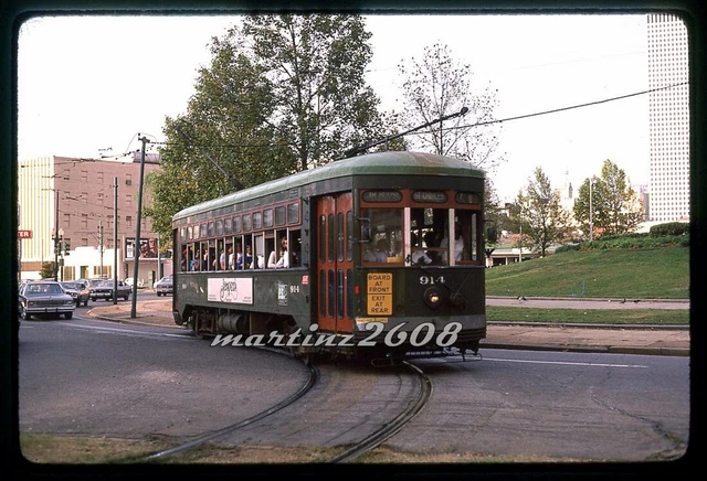 (Db) Orig. Traction/Trolley Slide New Orleans Public Service (Nops) 914