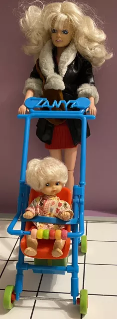 VINTAGE RARE WALKING Tanya Giochi Preziosi Baby Stroller Doll 50.00 PicClick UK