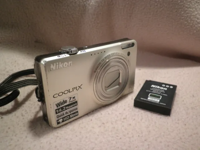 Fotocamera Digitale Nikon Coolpix S6000 Da Ricondizionare Ottimo Stato