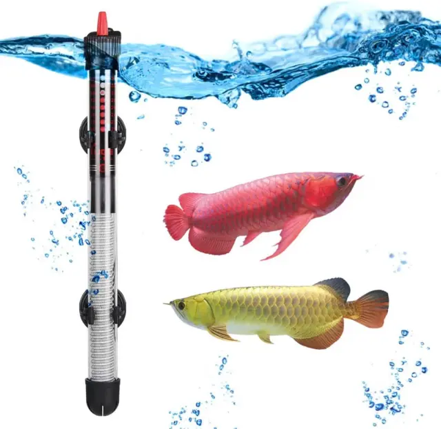 Aquarium Fish Tank Heater With 2 Suction Cups Submersible, for 10-30 Gallon