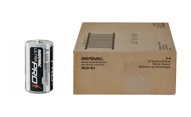 Rayovac D Cells Alkaline Ultra Pro Batteries, AL-D (72 Pack)