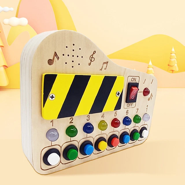 Kids Screwdriver Tool Set Funny Wooden Light Switch Toy Travel Toys Kids Gift 2