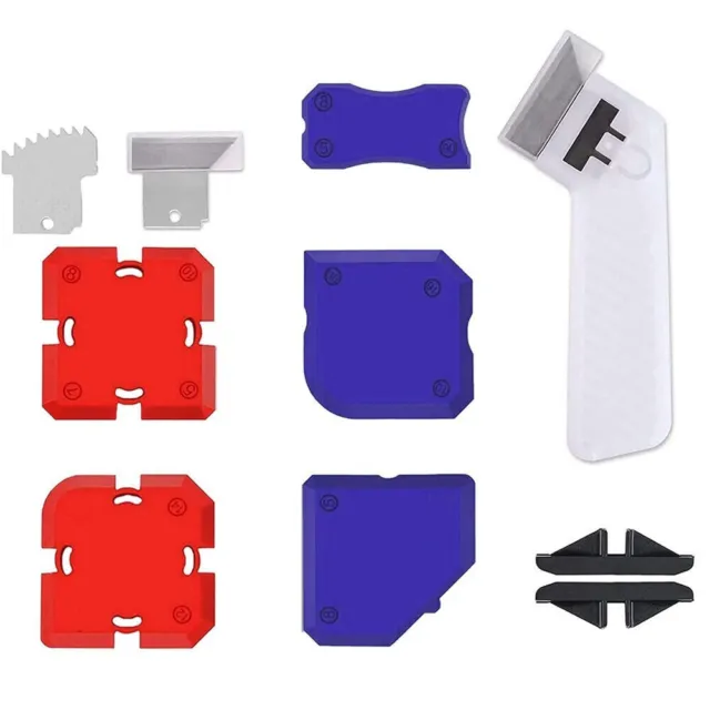 Kit profilazione silicone premium per applicazione e rimozione sigillante 11 pz