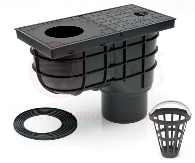 GUTTER DRAIN RAIN pipe drain rain sink box yard drain sieve Ø 125 mm £
