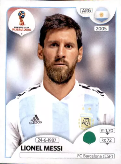 Panini WM 2018 World Cup Russia - Sticker 288 - Lionel Messi - Argentinien