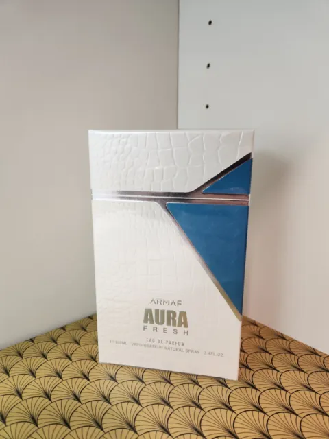 Armaf Aura Fresh 3.4oz Eau De Parfum Spray Men New Sealed Box