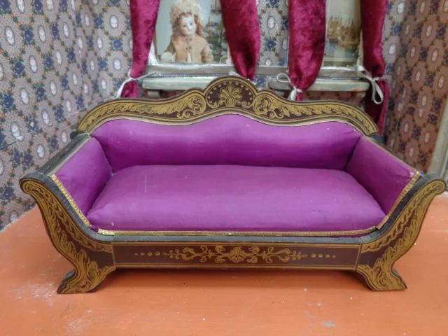 Jouet ancien boulle meuble pour maison de poupée mignonnette