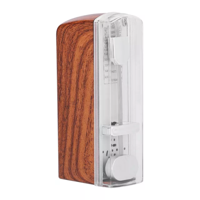 (Burlywood)Mini Mechanical Metronome Universal Portable Traditional For Pia DTT