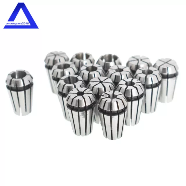 15Pcs  ER11 Spring Collet Set For CNC Milling Lathe Tool Engraving Machine