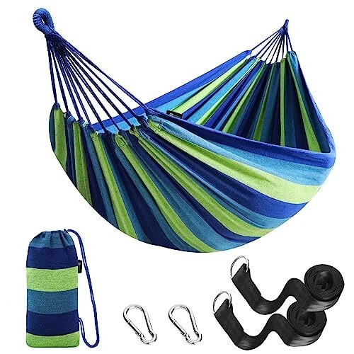 Anyoo Hamac d'extérieur de Camping en Plein air Portable en Toile Léger avec ...