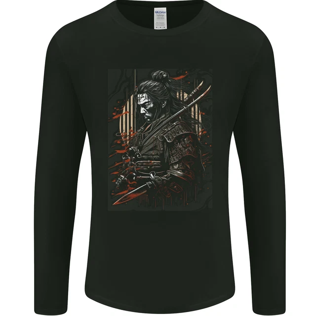 Warrior of the Samurai Japanese MMA Mens Long Sleeve T-Shirt