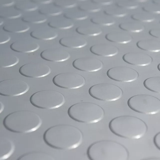 Grey Stud Coin Flooring Mat Matting Ramp Lining W1200Mm X D3Mm Free Post 2