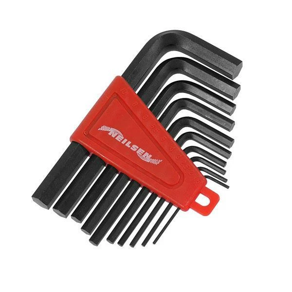 10 Pièce Chrome Vanadium Clé Hexagonale Set Avec Plastique Pince