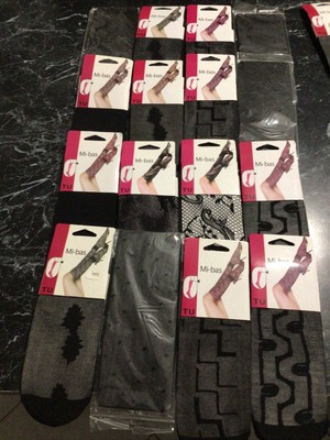 BAS Lot De 20 Paires De Chaussettes Mi Bas Neufs Emballés Très Joli Lot 