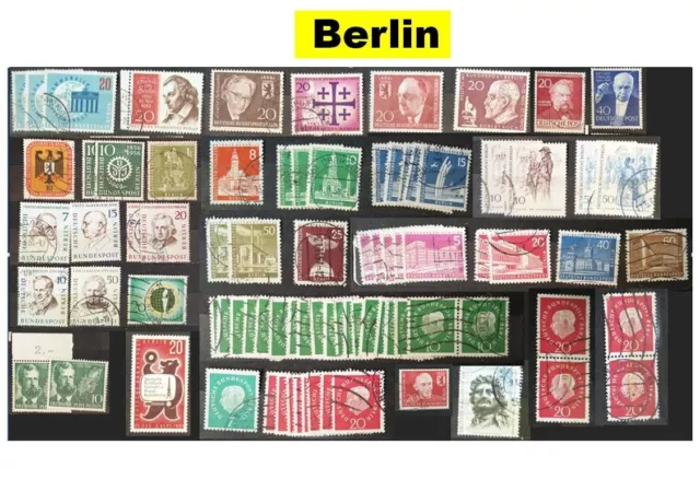 Berlin Stamp selection 1952 - 1969