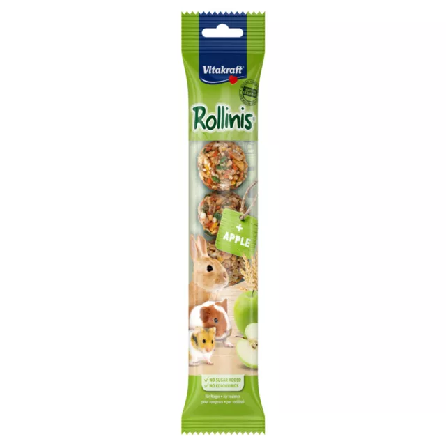 Vitakraft Rollinis Apple per Criceto 40 G, Nagersnack, Nuovo