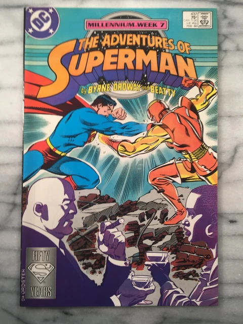 Adventures of Superman #437 (1988-DC) **High+ grade** Millennium!