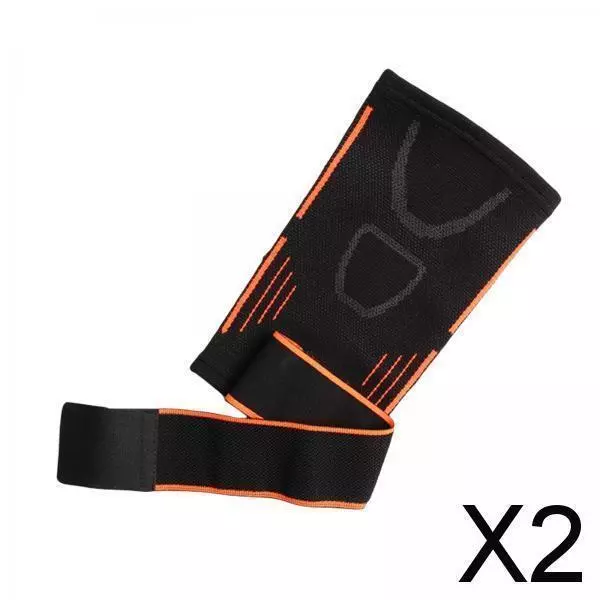 2X Elbow Brace Arms Support Wrap Compression Sleeve Football Tennis