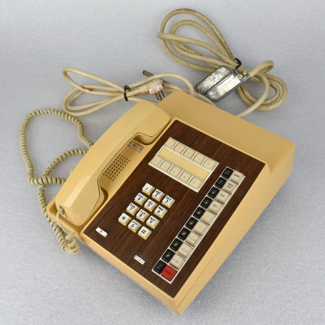 VTG Western Electric Com Key 416 Corded Office Telephone Beige 2981A01 READ DESC