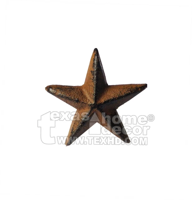 12 Texas Star Nails Cast Iron 1 3/4 inch Tacks Rustic Western with 1 inch Nail 2