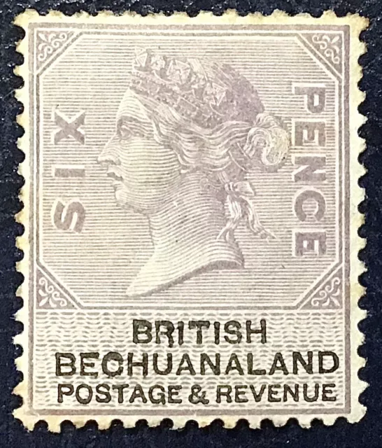 BRITISH BECHUANALAND QV 1888 6d Lilac & Black Mounted Mint SG14 Some Gum
