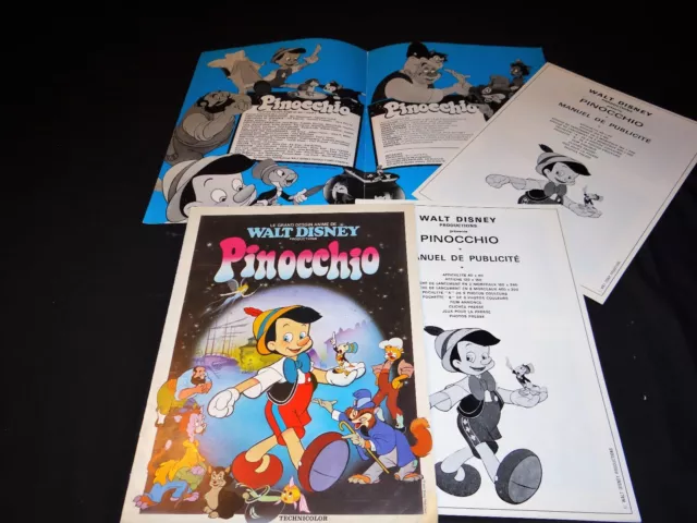 PINOCCHIO  scenario dossier presse cinema animation walt disney