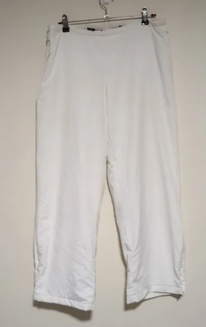Ralph Lauren White Sport Joggers Track pants Zip Pocket Size M