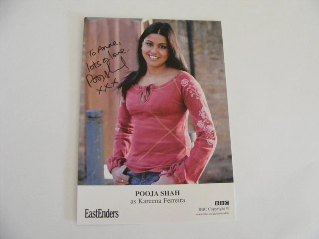 POOJA SHAH Kareena Ferreira Signed EASTENDERS Cast Card Photo Autograph