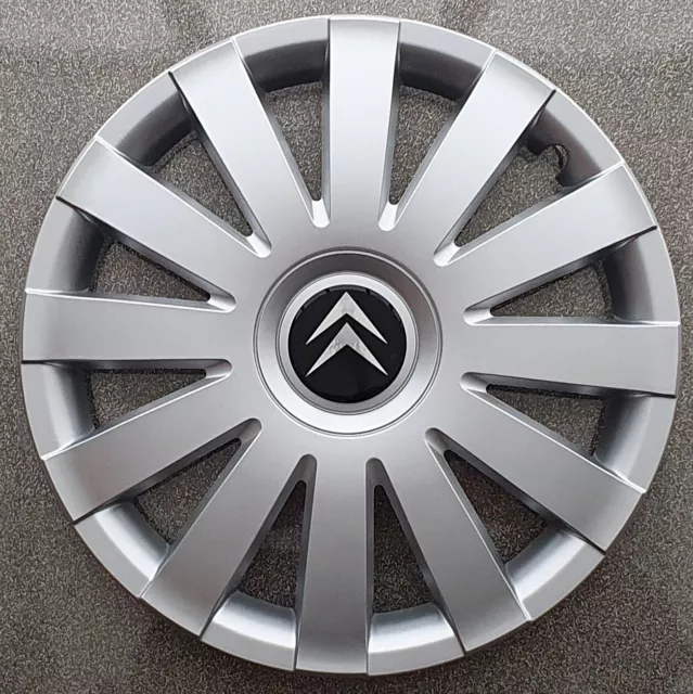 Silver 15" wheel trims to fit Citroen Berlingo Mk3 (NOT RELAY VAN)