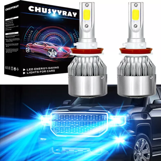 LED Headlight Kit H8 ice blue 8000K Fog Light  Bulb for KIA Optima 2011-2015