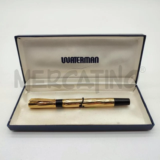 Stylo Bille Waterman Plaque Or Motif Grains D'orge - Recharge Neuve Incluse - Comme Neuf