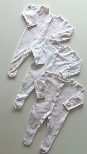 Disney Baby Sleepsuits Bundle 0-3 Months, Baby Girls Babygrows, Dumbo Aristocats