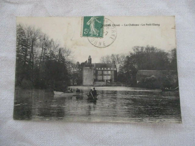 Cpa Orne 61 Flers Le Château Le Petit Etang