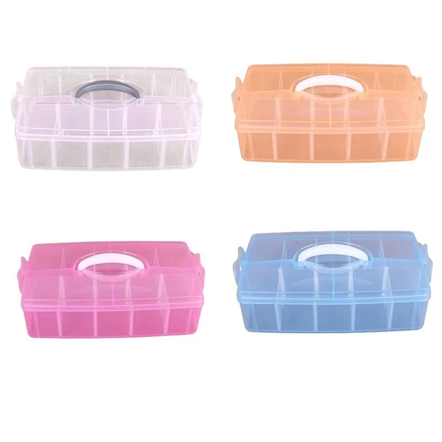 Accesorios, caja de almacenamiento 1 pieza para anzuelos de pesca hardware caja de herramientas estuche para uñas