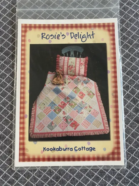 Rosie’s Delight By Kookaburra Cottage. Quilt & Pillowcase. New