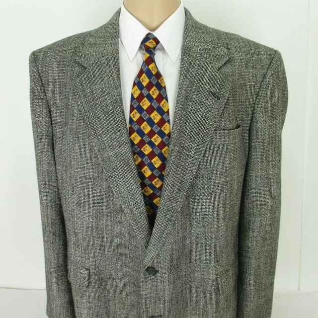 Veste Sport Hickey Freeman En Tweed Marron – Taille 44 L, 100% Laine, Occasion Très Bon état