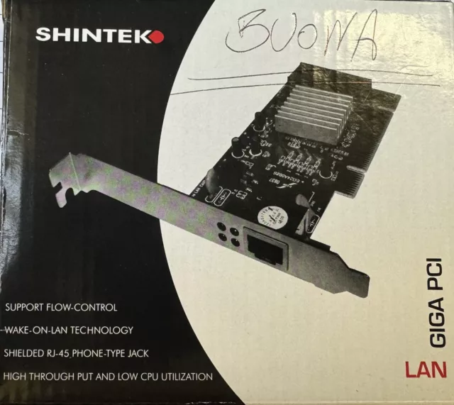 Scheda di rete PCI Shintek Gigabit Ethernet RJ 45