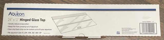 Aqueon Aquarium AAG29024 Versa Top, 24-Inch x 12 hinged glass