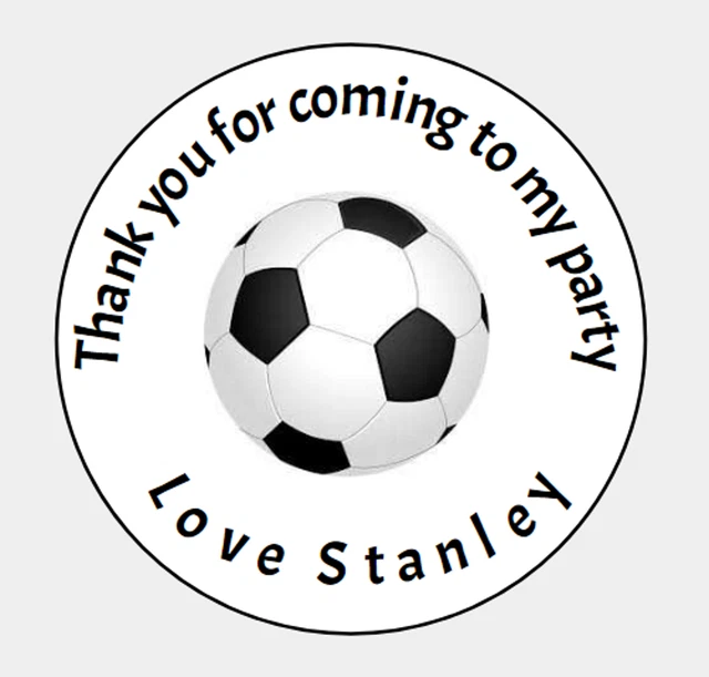 Printed Thank you for coming to my party bag cone Thank you Sticker Labels