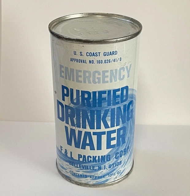 EMERGENCY PURIFIED DRINKING WATER US COAST GUARD Belleville New Jersey
