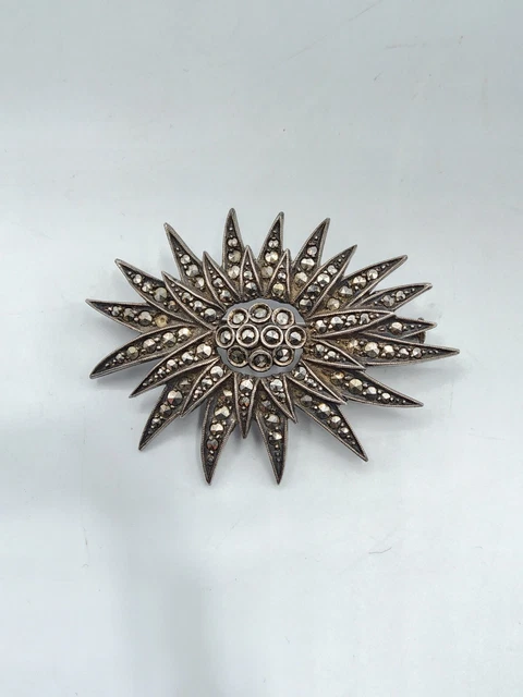 Broche Couronne Cristal Sttiafay - Argent Strass Élégant Homme Femme