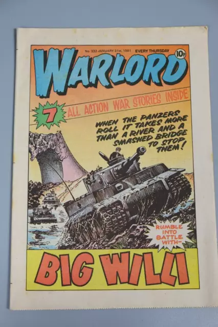 Vintage British Comic, Warlord 1981, #332 January 31st