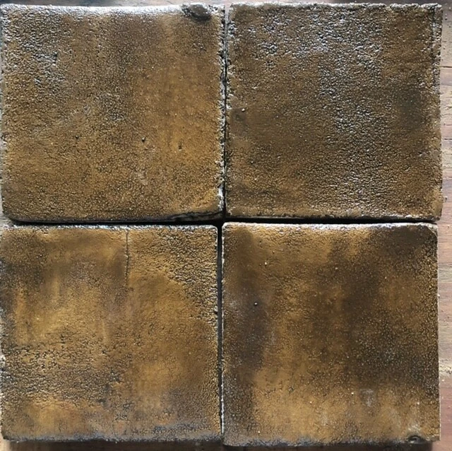 4x4 Cottage Craft Tile Arts and Crafts Beige Kitchen Fireplace Wall Tile 18 pcs